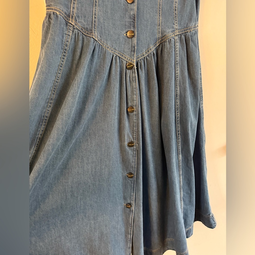 Anthropologie Pilcro Short Sleeve Denim Midi
Shirt Dress - Picture 7 of 7